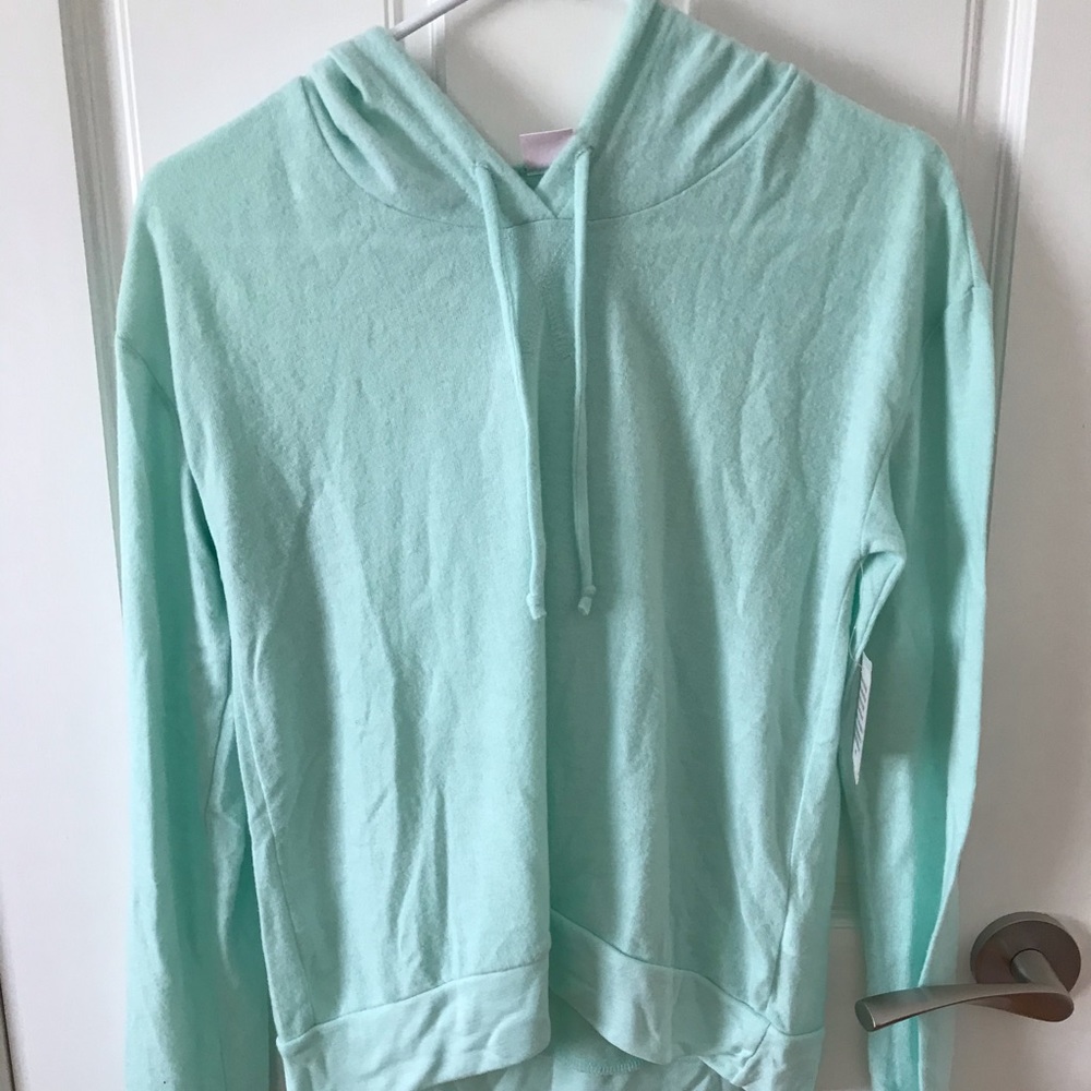 Make + Model Aqua Blue Hoodie